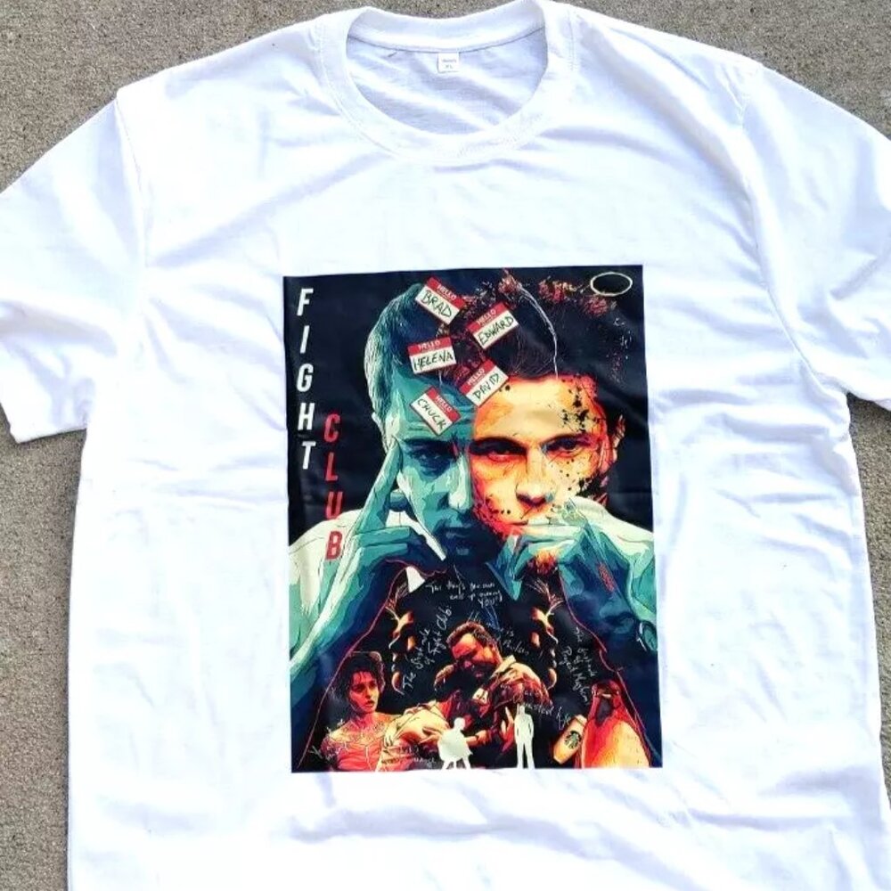 Fight Club Movie Promo Graphic Tee Shirt Size XL RARE